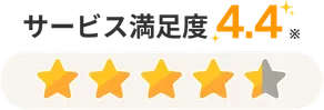 サービス満足度4.4